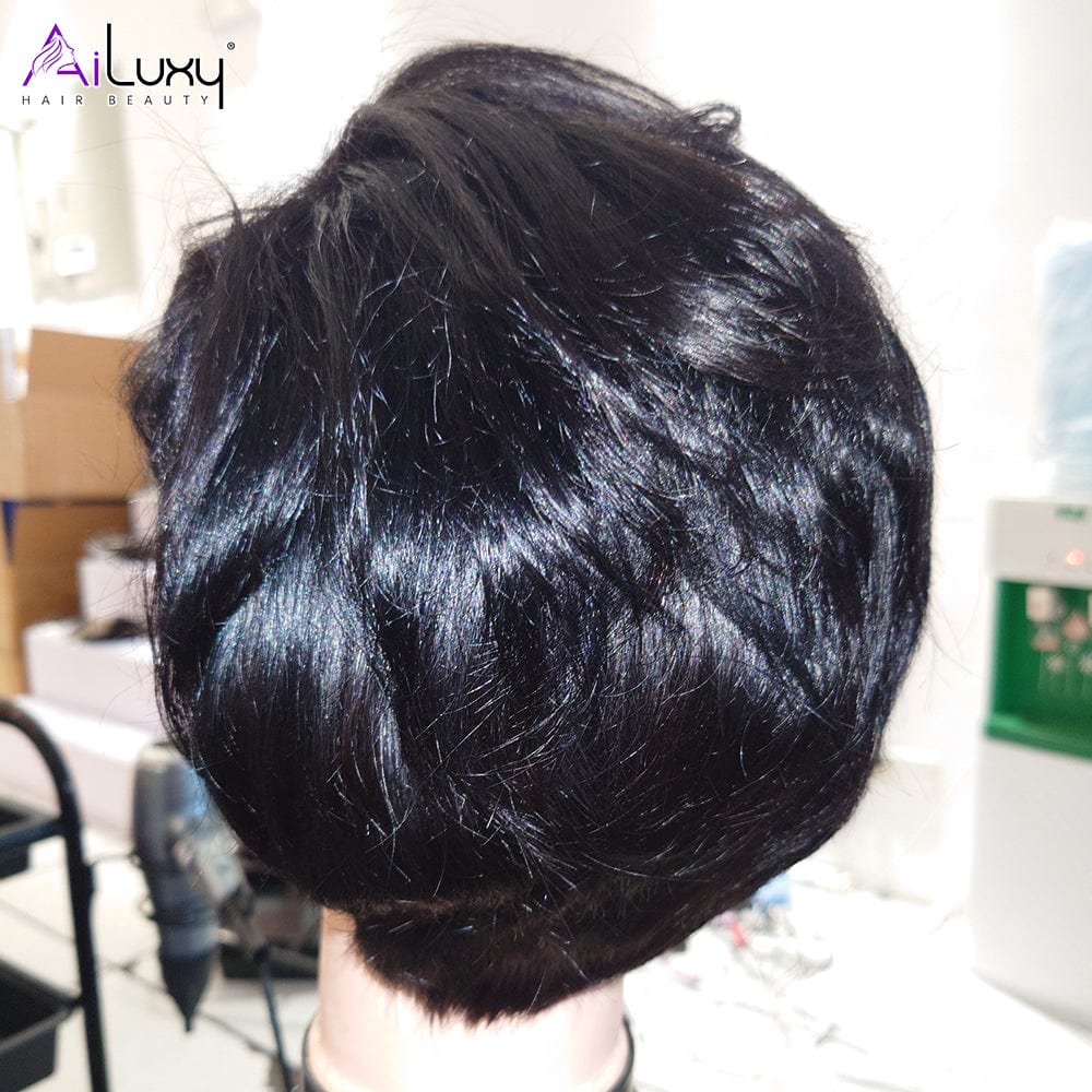 AILUXY 4x4 lace Lisse Bob Perruque 100% Cheveux Humains comme sur la vidéo 2 - 3 jours reçus+Un beau cadeau