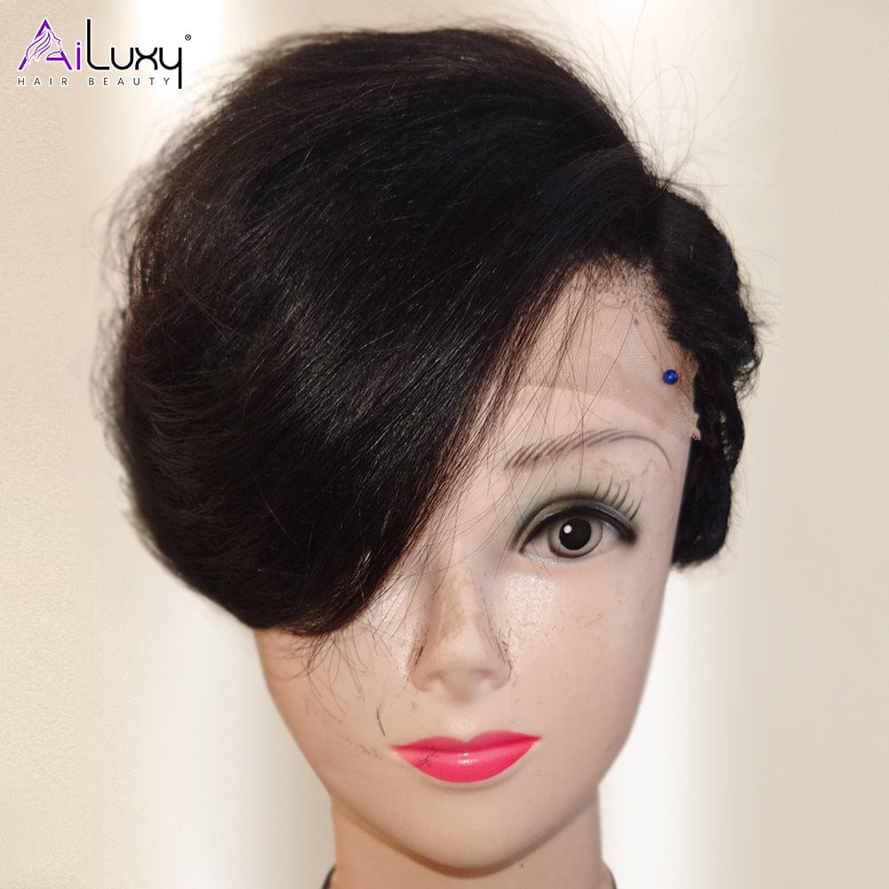 AILUXY 4x4 lace Lisse Bob Perruque 100% Cheveux Humains comme sur la vidéo 2 - 3 jours reçus+Un beau cadeau