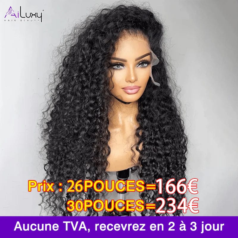 AILUXY 13x6 Lace Frontal Rose Wave Perruque  200% densité Vrais 100% Cheveux Humains comme sur la vidéo 2 - 3 jours reçus+Un beau cadeau