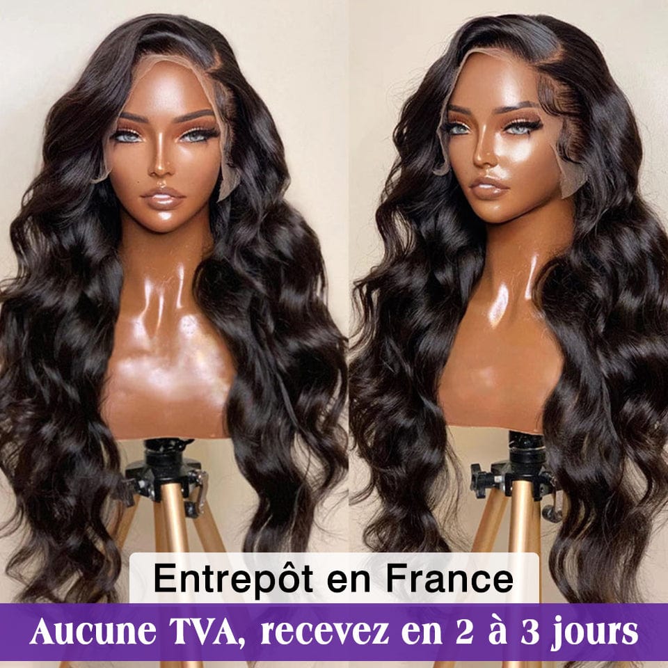 Copy of AILUXY 13x4 Lace Frontal Body Wave Longue Noir Perruque 100% Cheveux Humians