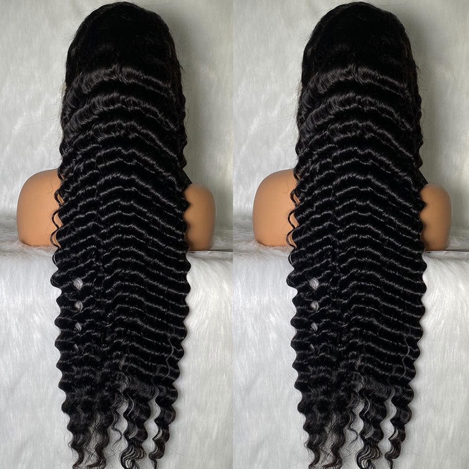 AILUXY À PRIX CASSÉ 4 Perruques 13x4 Lace Frontal 2 Body Wave+2 Deep Wave