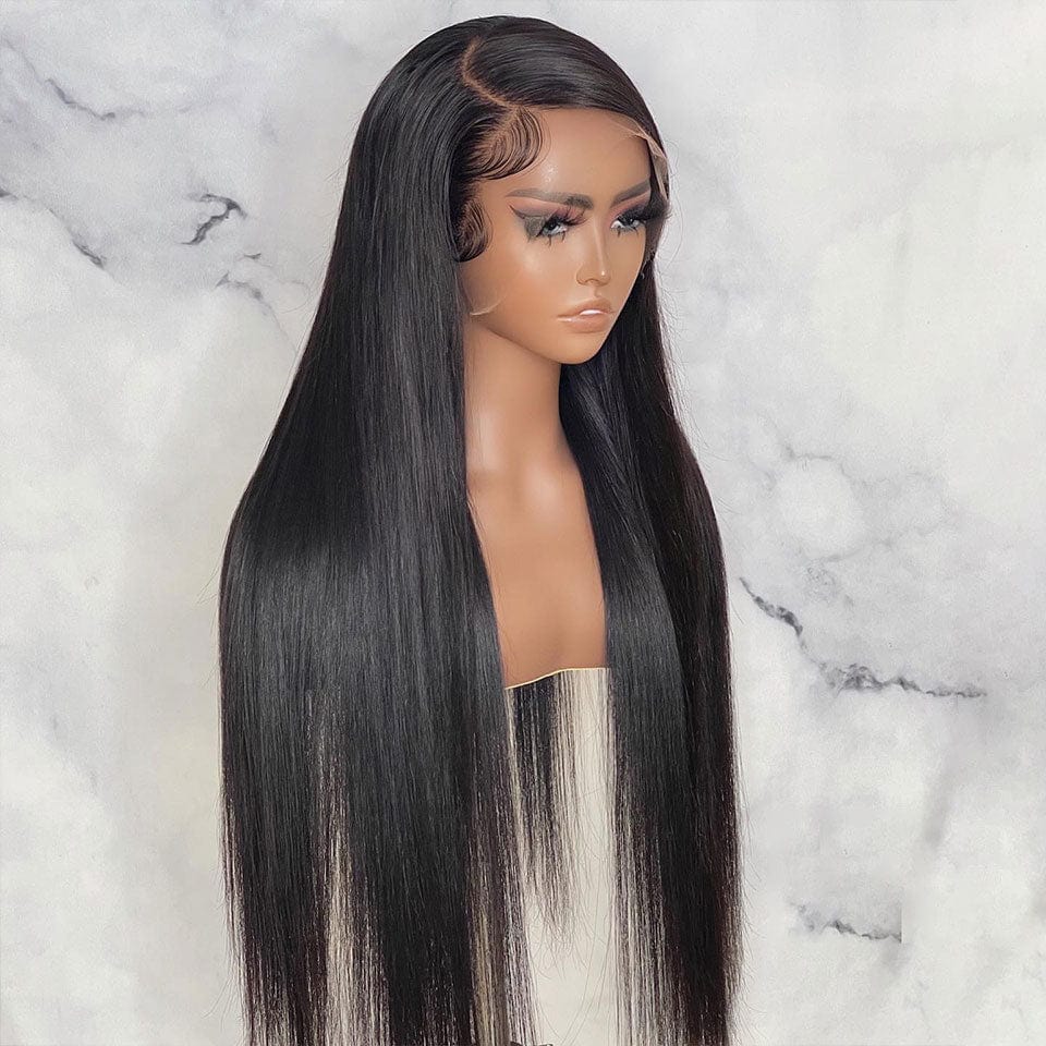 AILUXY À PRIX CASSÉ 2 Perruque 13x4 Lace Frontal lisse et 4x4 Lace Closure Deep Wave