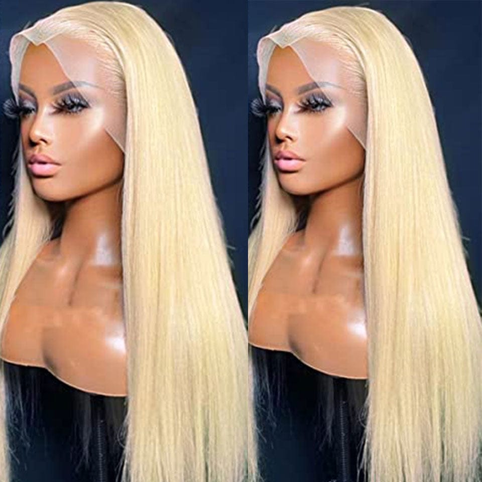 AILUXY 13x4 Lace Frontal 613 Blond Lisse Longue Perruque 100% Cheveux Humains