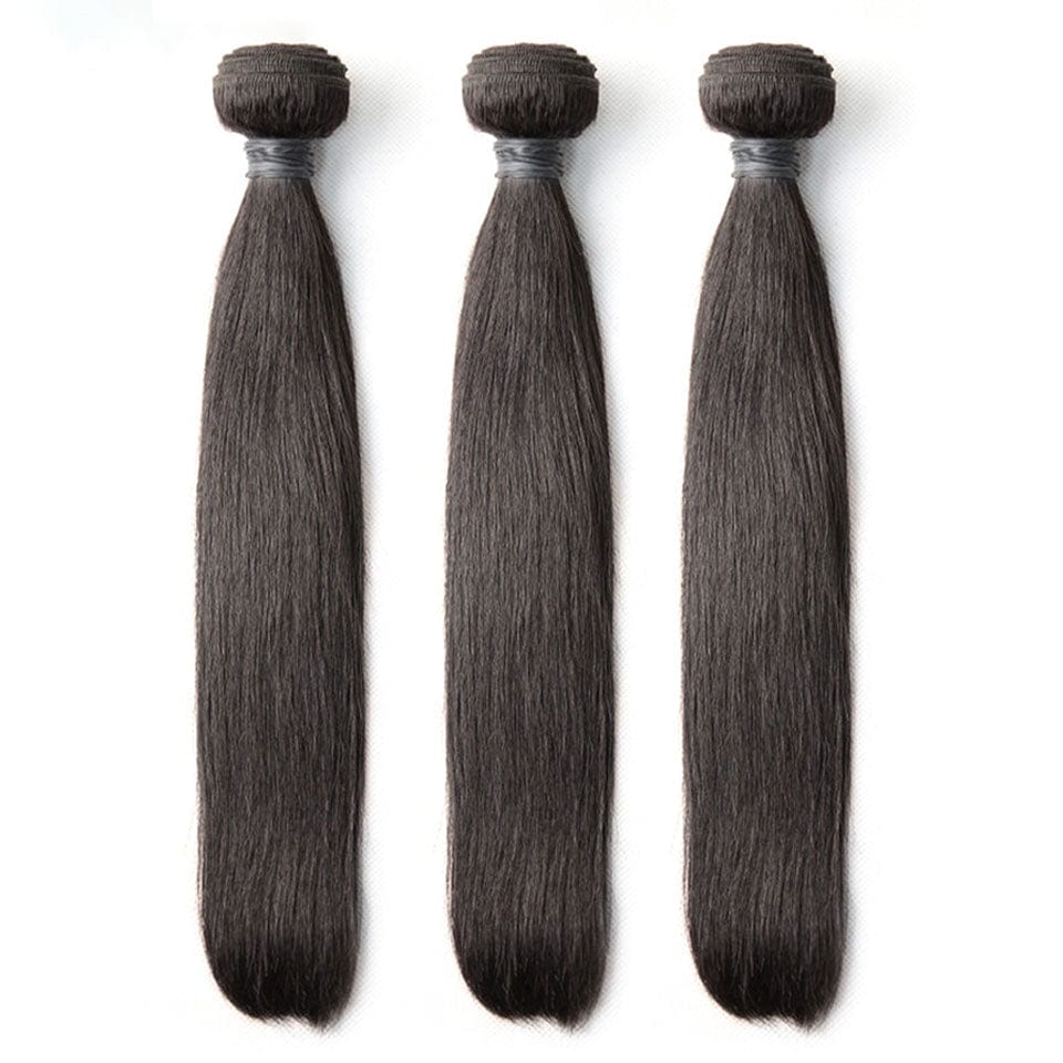 AILUXY Tissage Lisse Noir 3 Paquets 100% Cheveux Humains