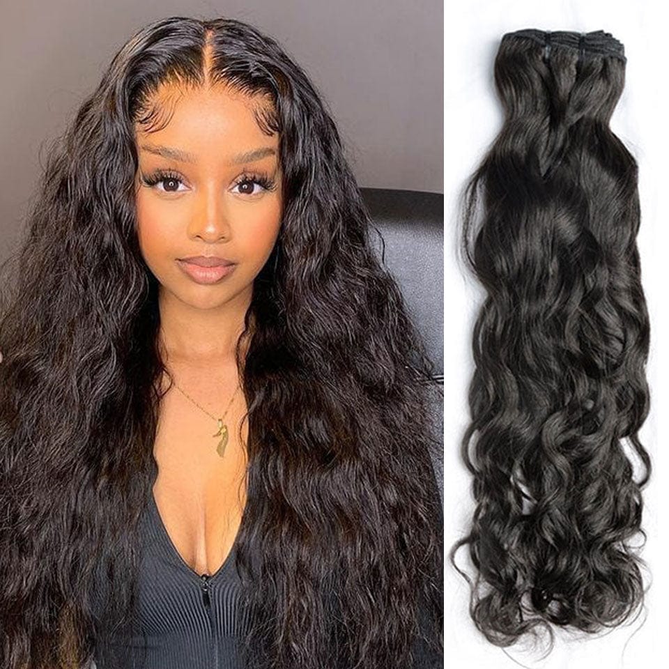 AILUXY Tissage Water Wave Noir 100% Cheveux Humains